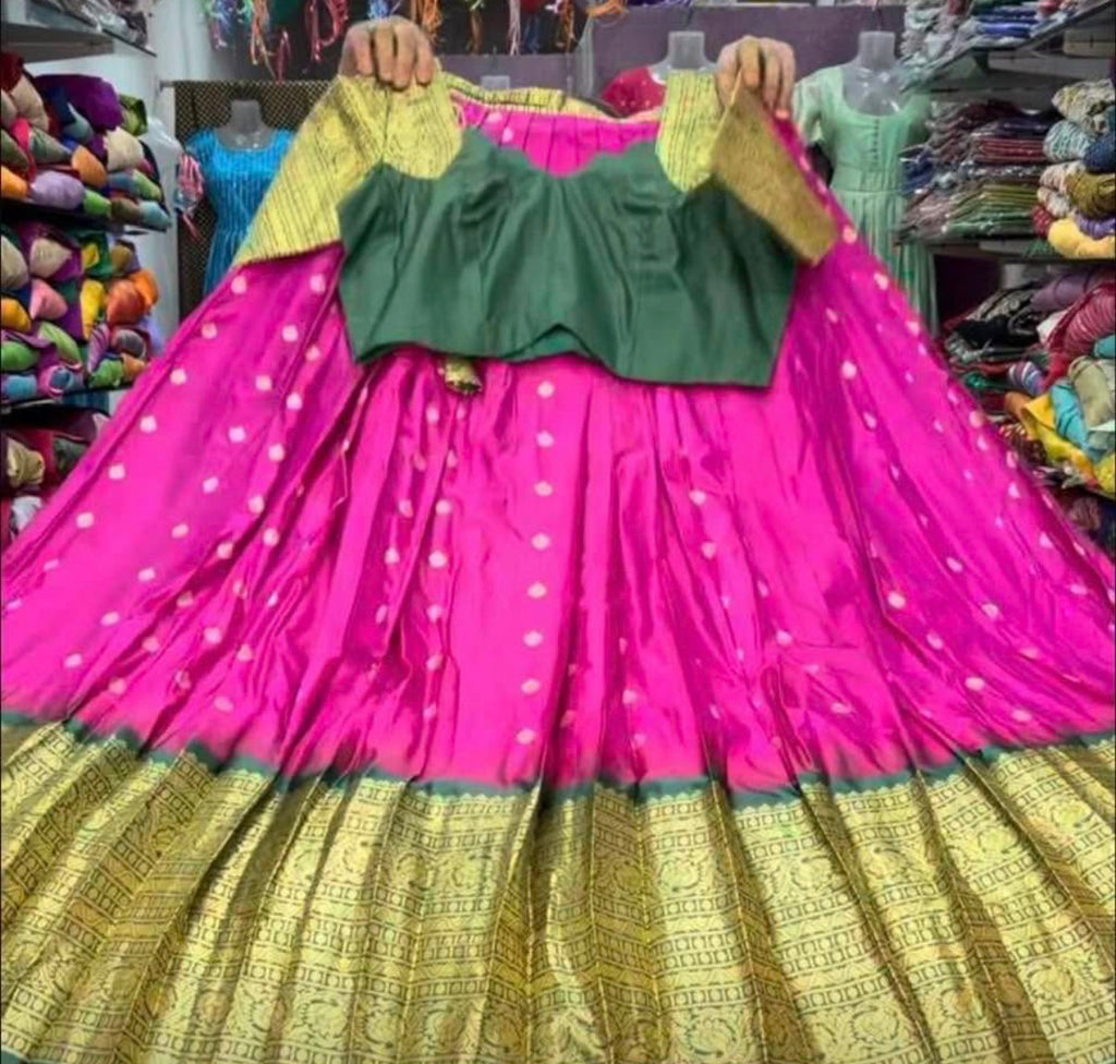 Gadwal Silk Lehenga Set